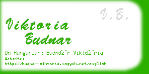 viktoria budnar business card